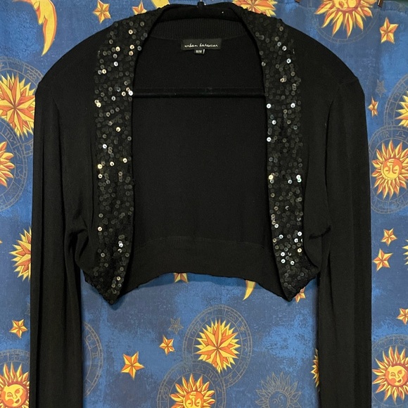 Y2K black sequin Urban Behavior shrug - Picture 6 of 6